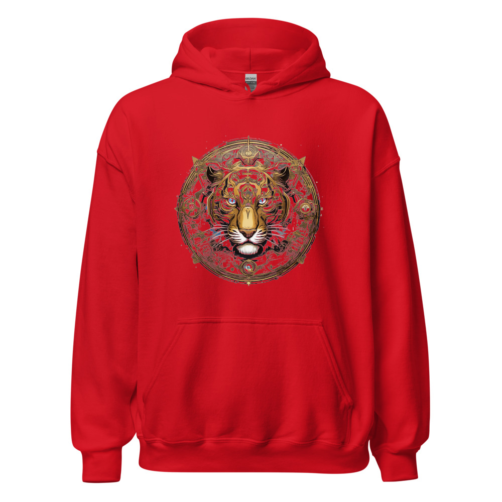Red Hoodie with print art