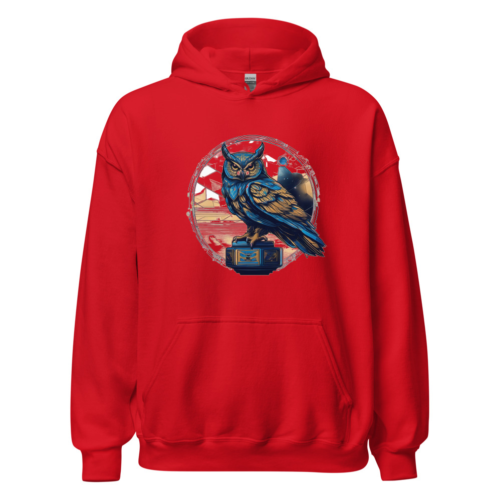Red Hoodie with print art