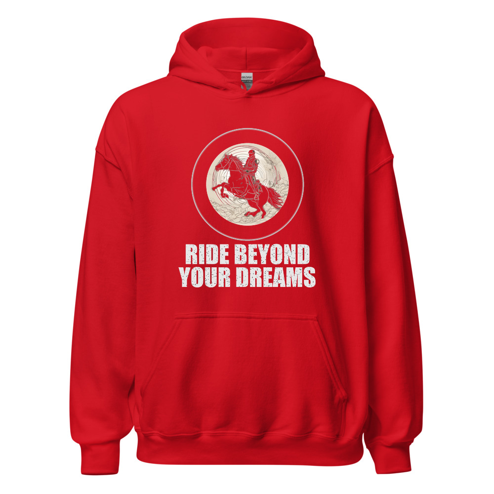 Red Hoodie with print art