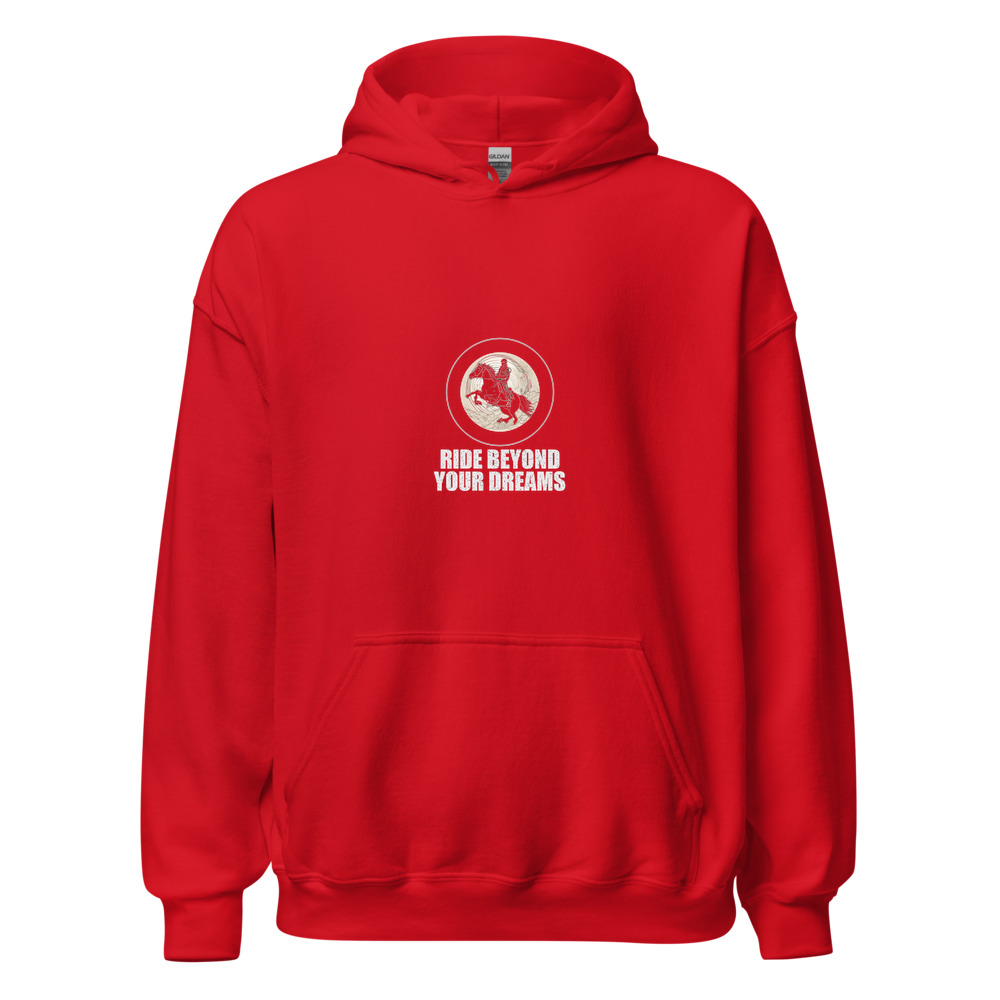 Red Hoodie with print art