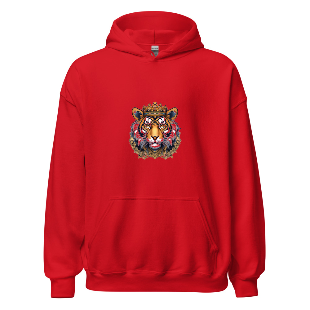 Red Hoodie with print art