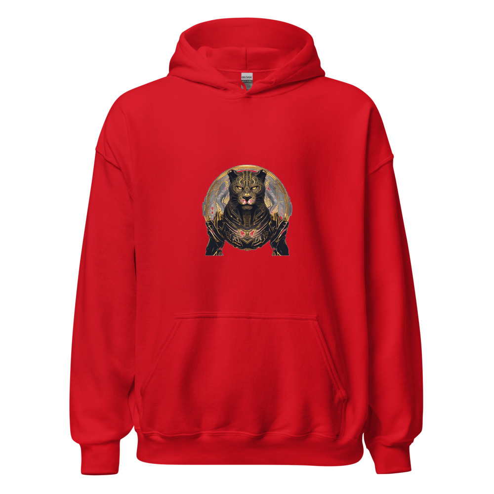 Red Hoodie with print art
