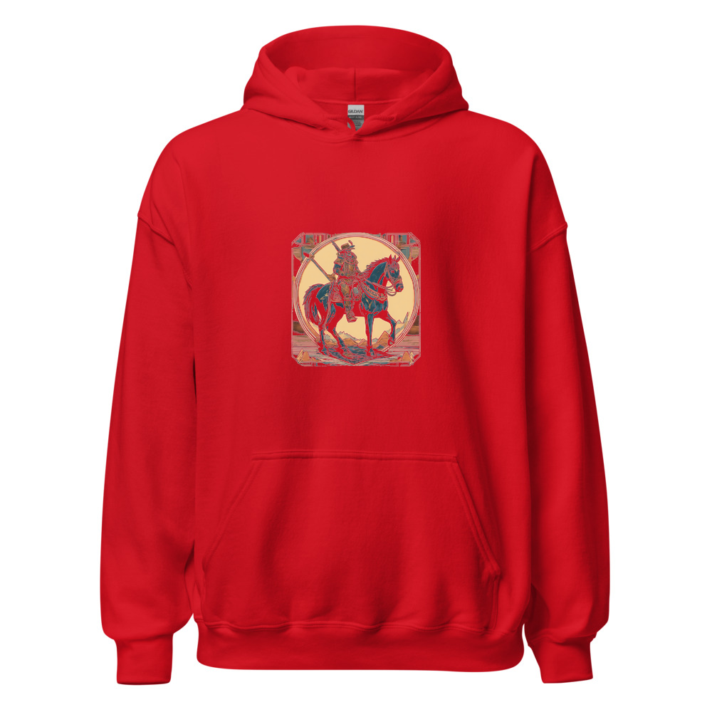 Red Hoodie with print art