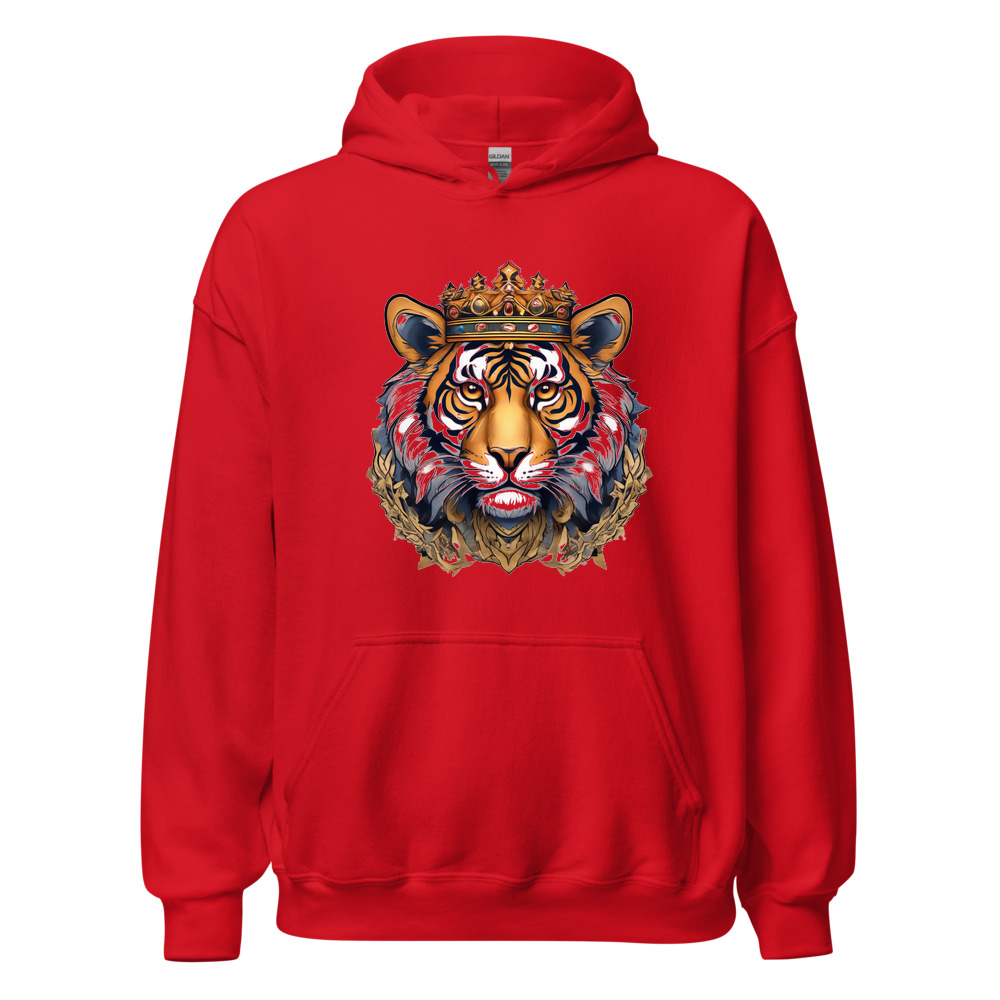 Red Hoodie with print art