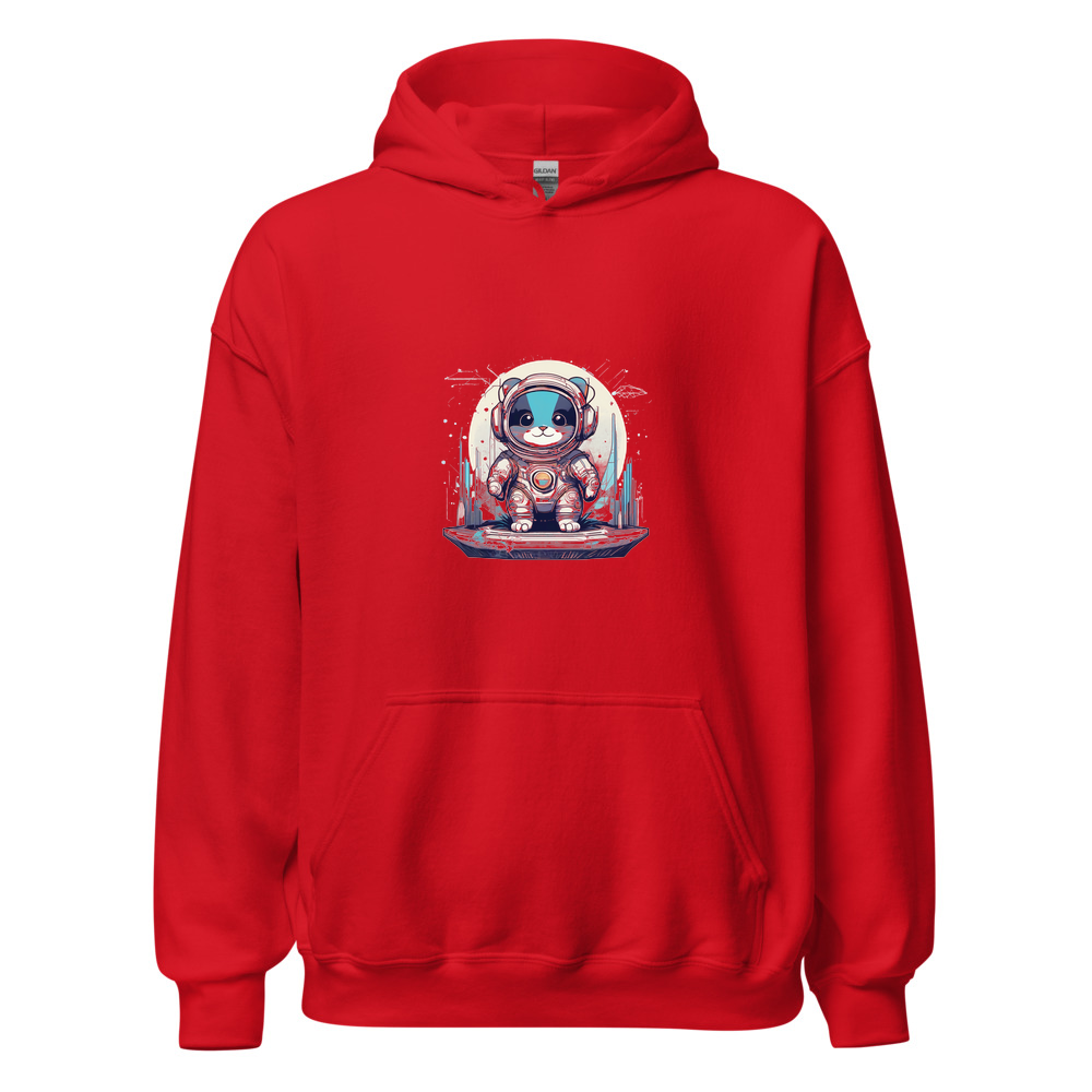 Red Hoodie with print art