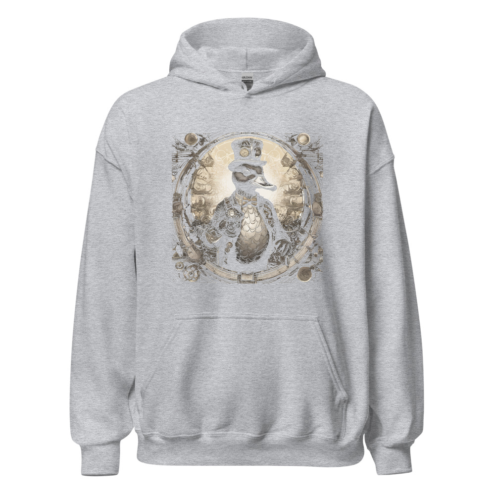 Sport Grey Hoodie with print art