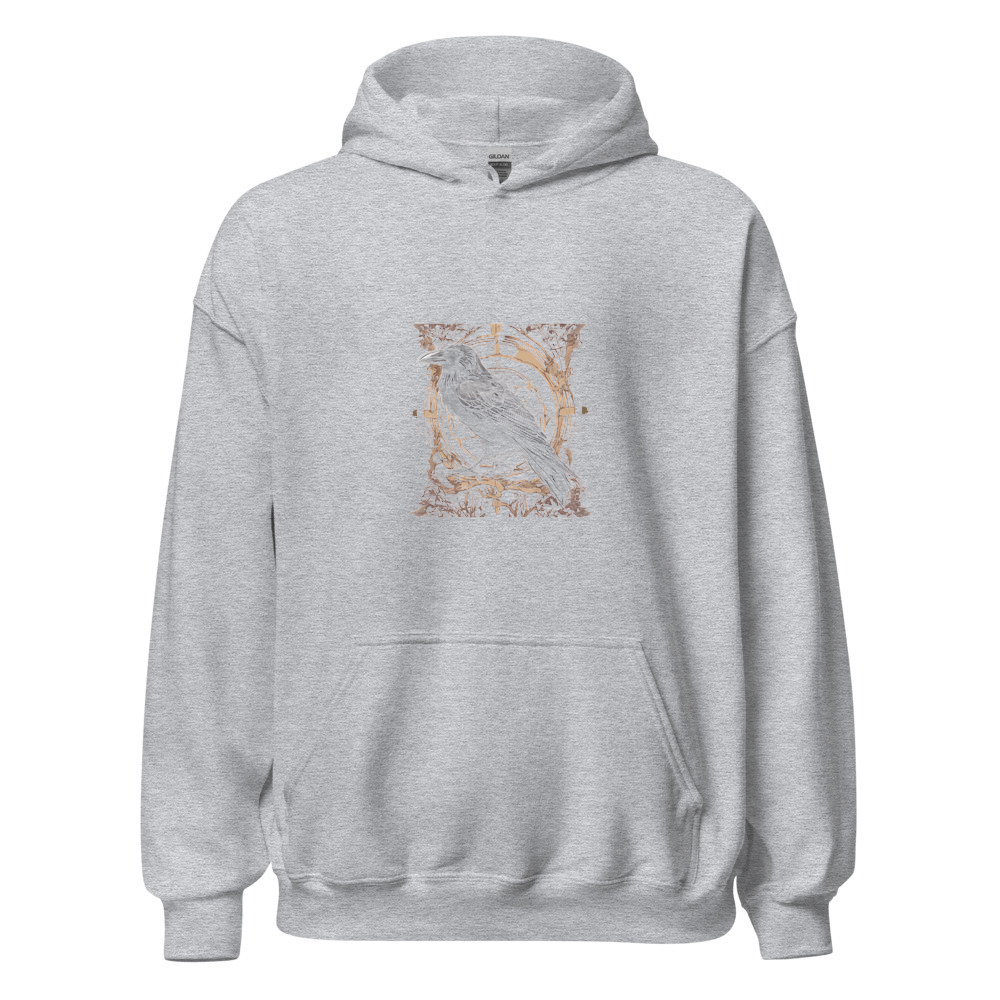 Sport Grey Hoodie with print art