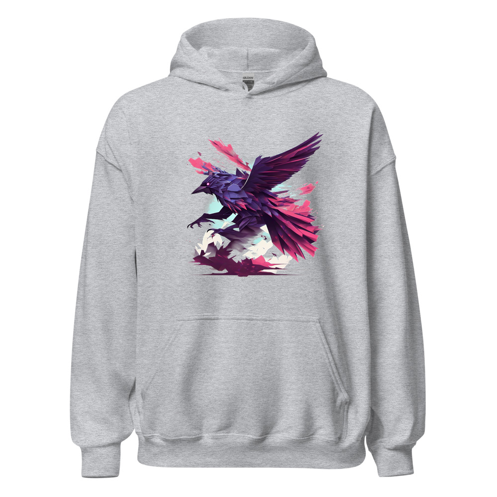 Sport Grey Hoodie with print art