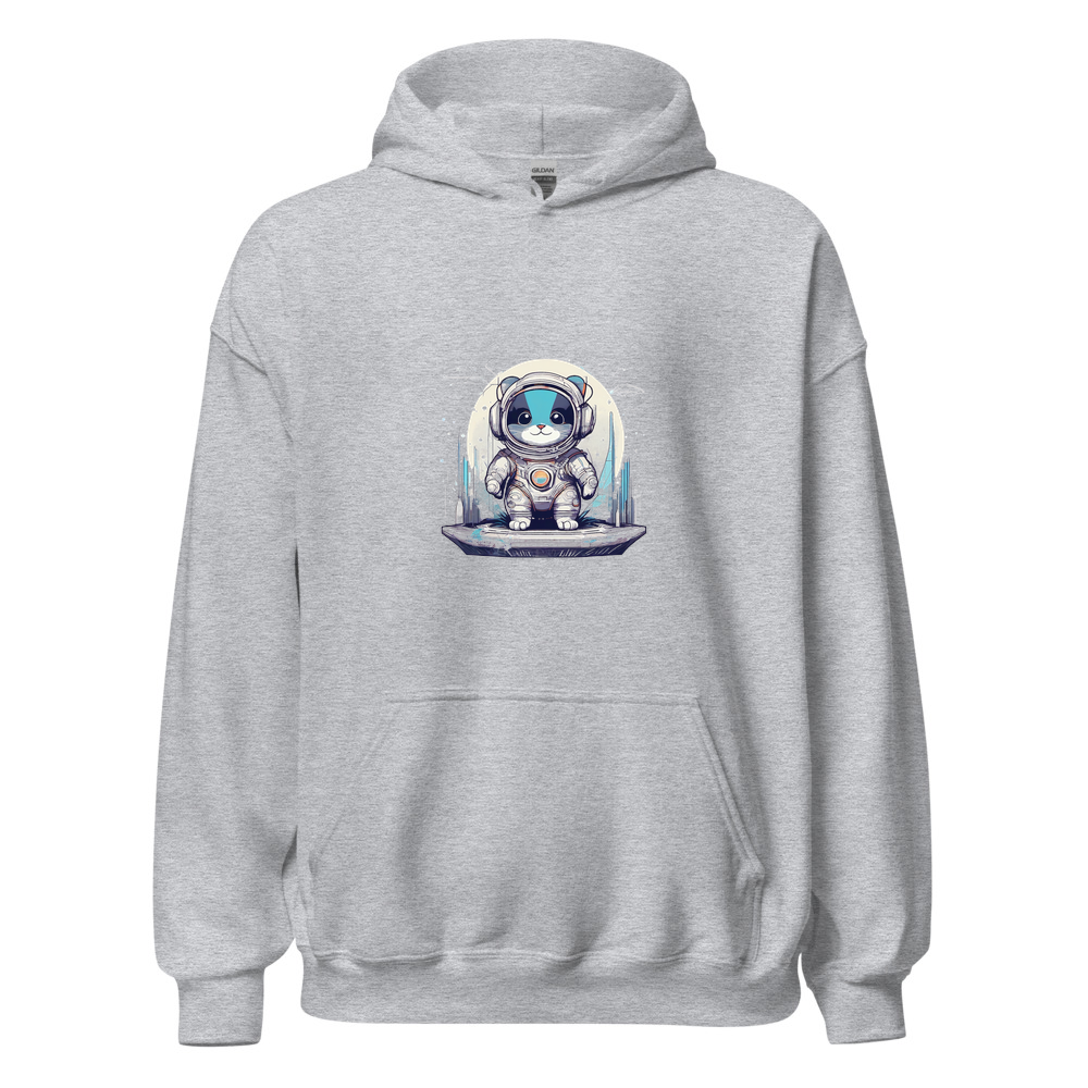 Sport Grey Hoodie with print art
