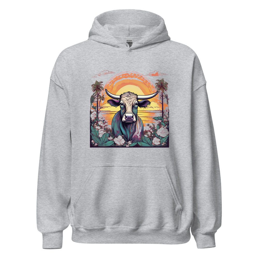 Sport Grey Hoodie with print art