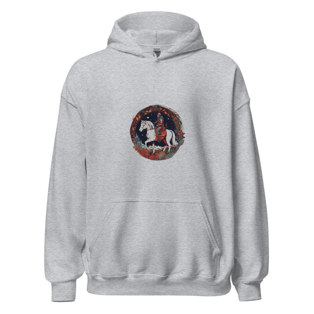Sport Grey Hoodie with print art