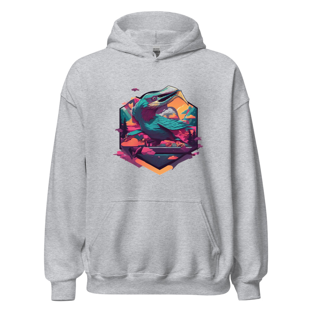 Sport Grey Hoodie with print art