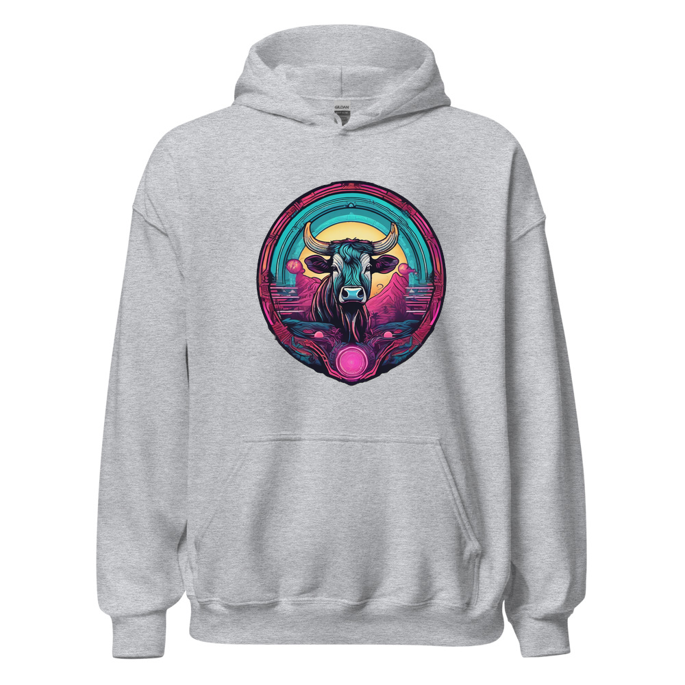 Sport Grey Hoodie with print art