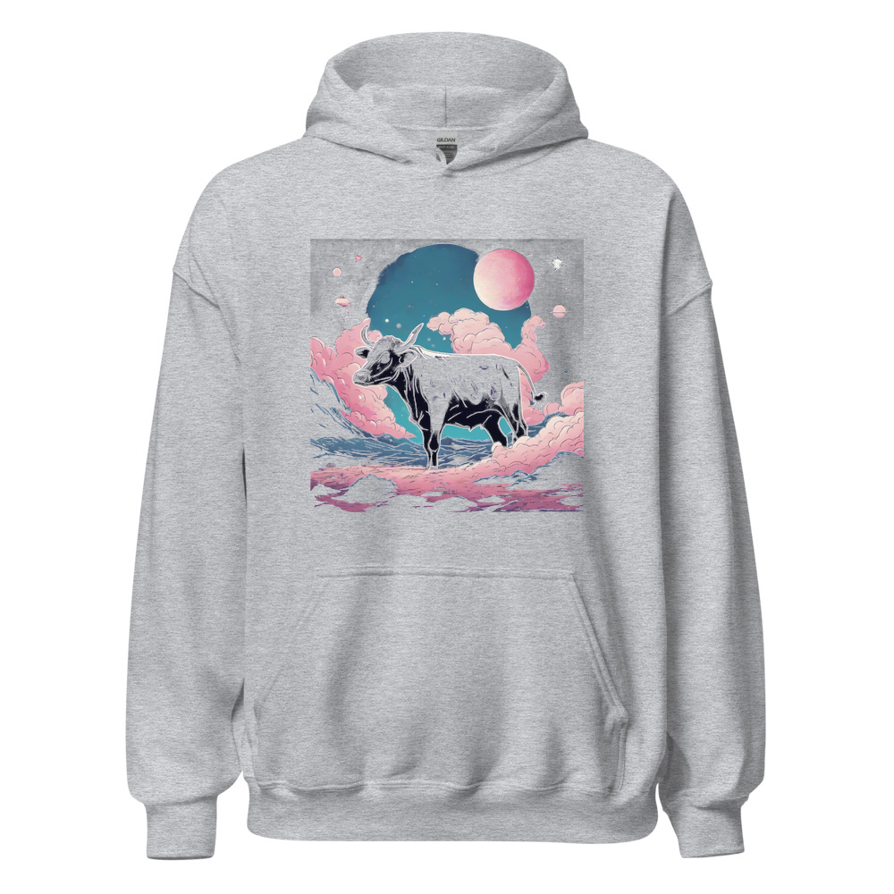 Sport Grey Hoodie with print art
