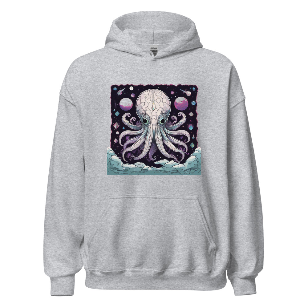 Sport Grey Hoodie with print art