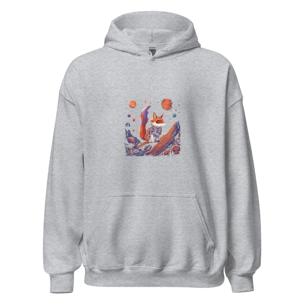 Sport Grey Hoodie with print art