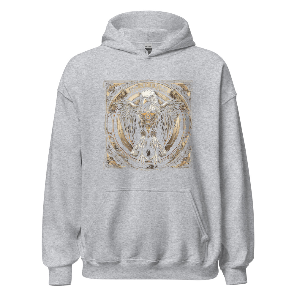 Sport Grey Hoodie with print art