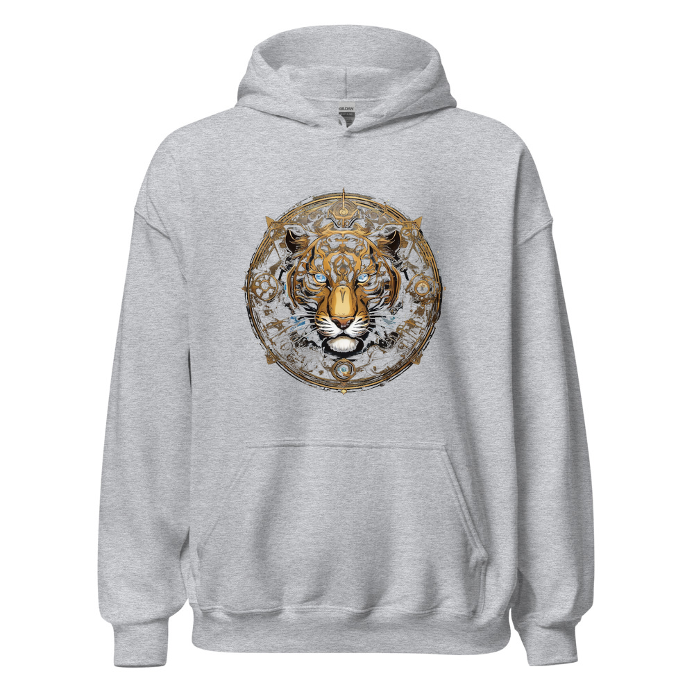 Sport Grey Hoodie with print art