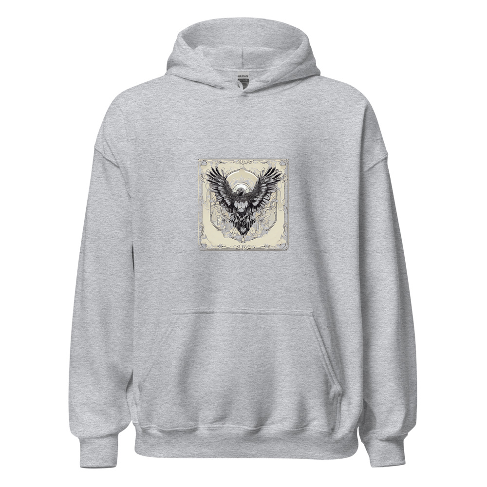 Sport Grey Hoodie with print art