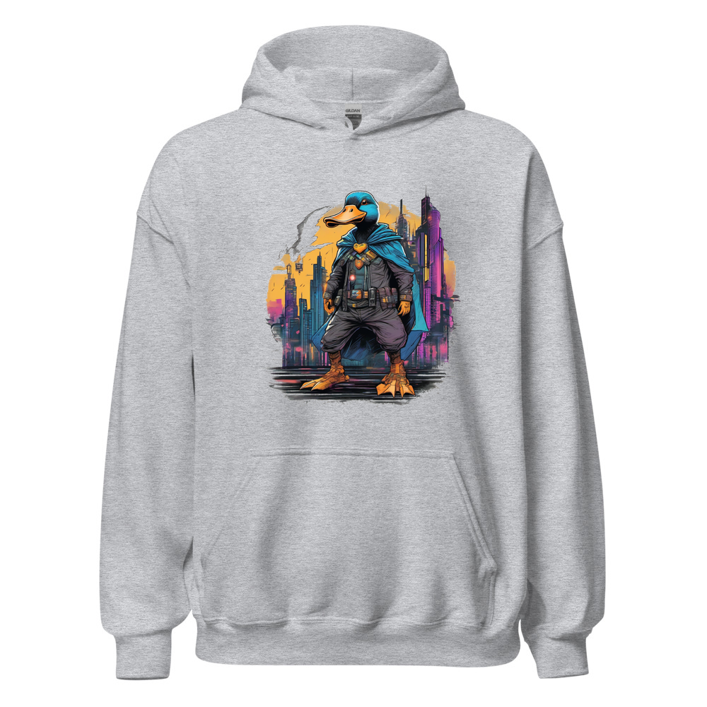 Sport Grey Hoodie with print art