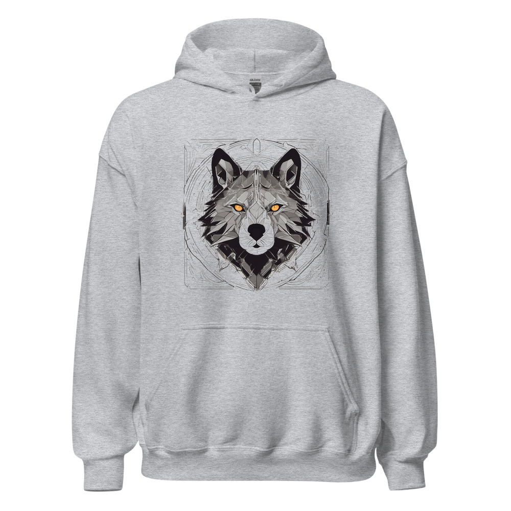 Sport Grey Hoodie with print art