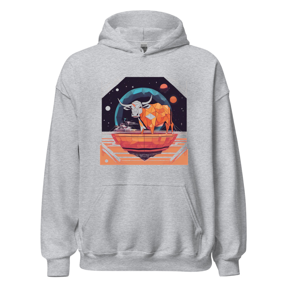 Sport Grey Hoodie with print art