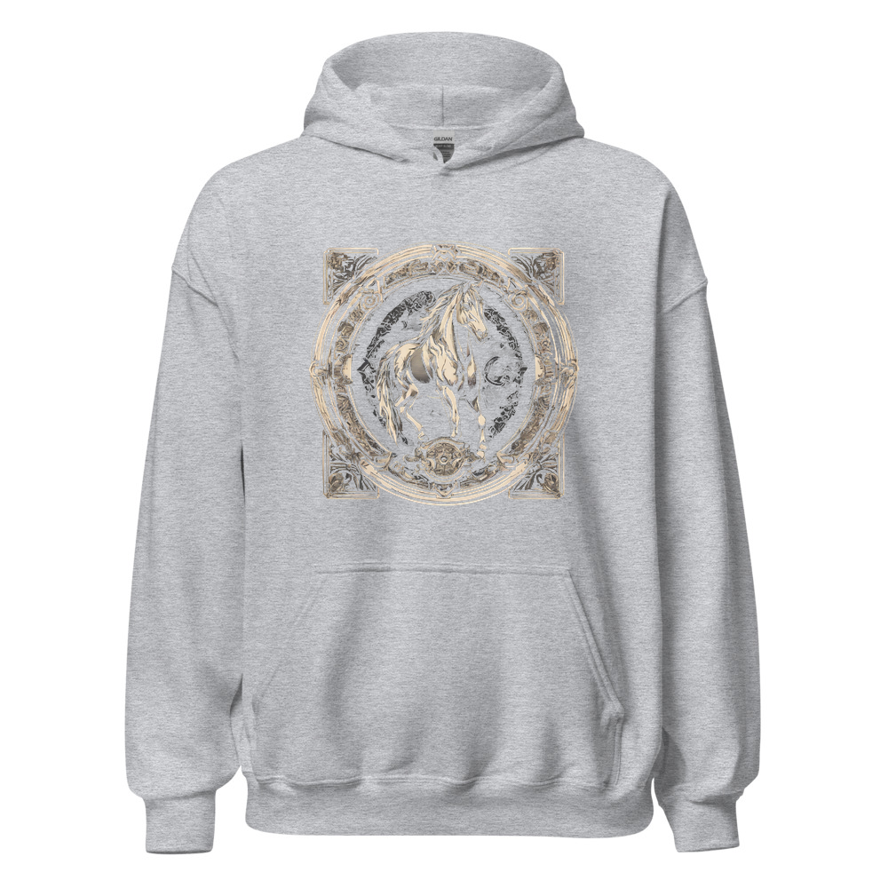 Sport Grey Hoodie with print art