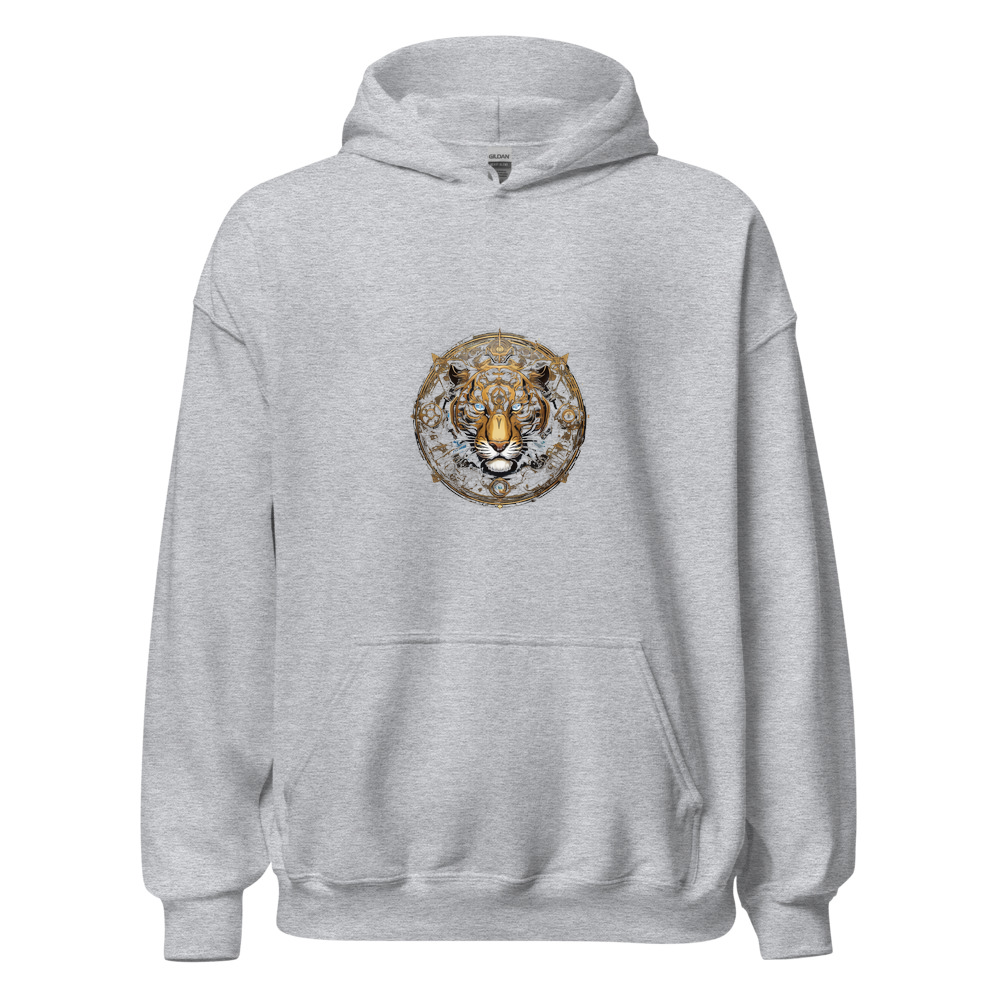 Sport Grey Hoodie with print art