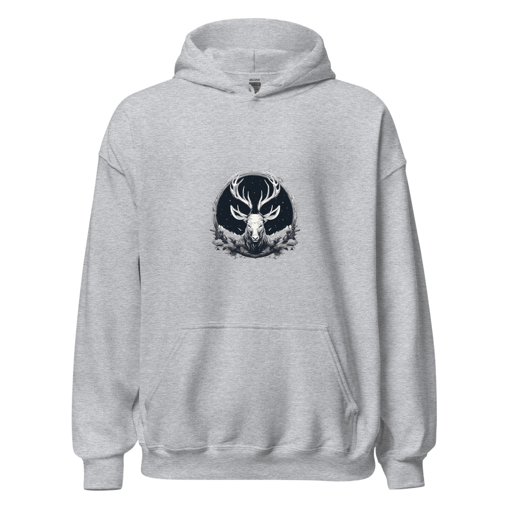 Sport Grey Hoodie with print art