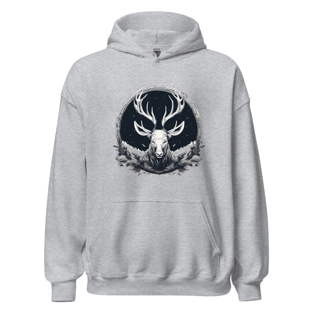 Sport Grey Hoodie with print art
