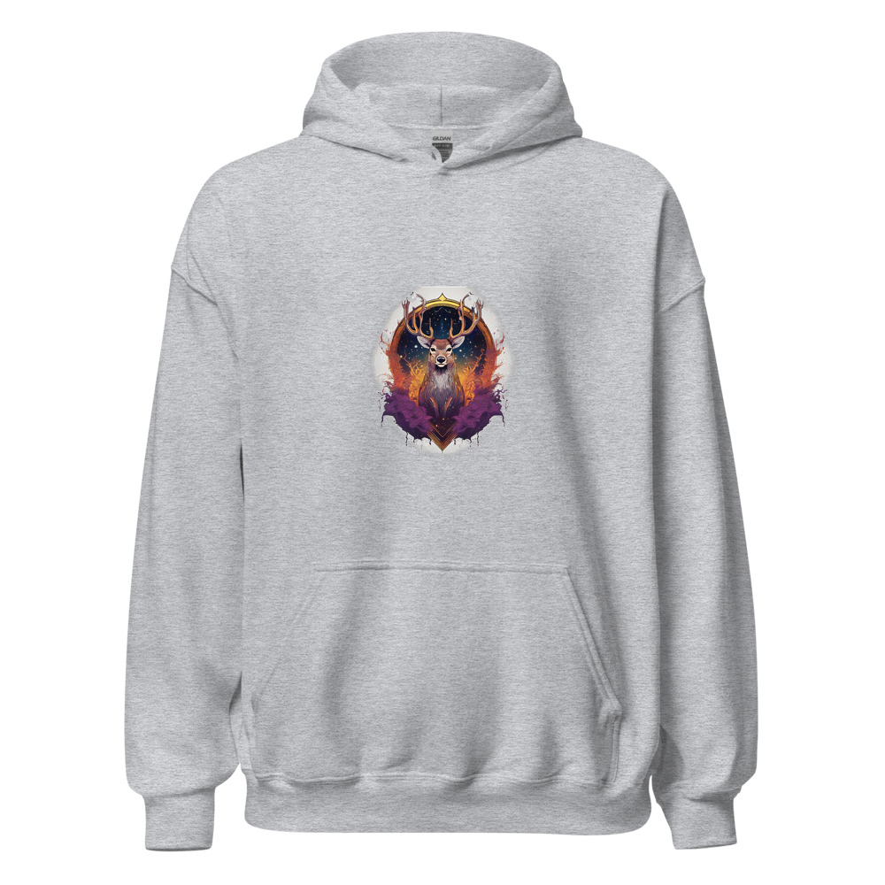 Sport Grey Hoodie with print art