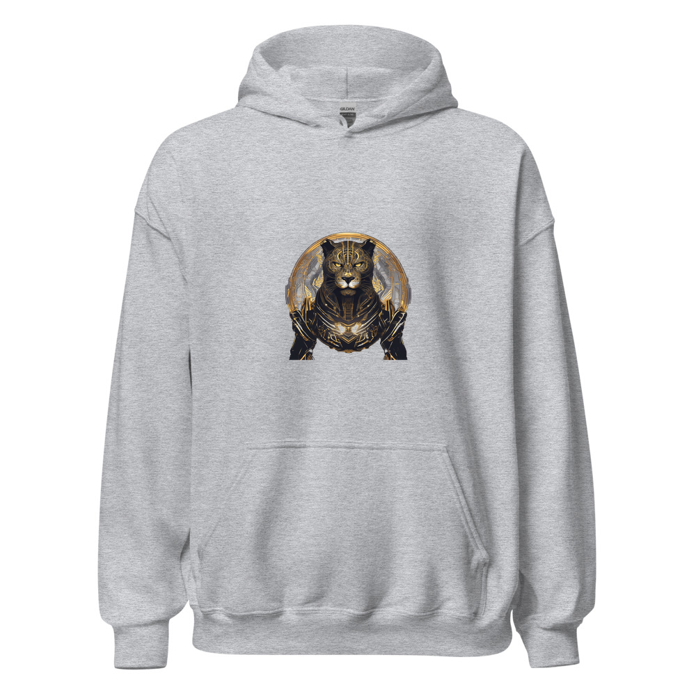 Sport Grey Hoodie with print art