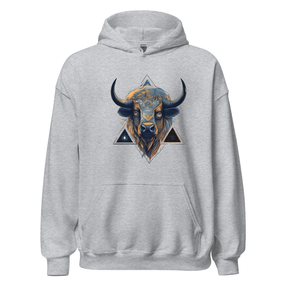 Sport Grey Hoodie with print art