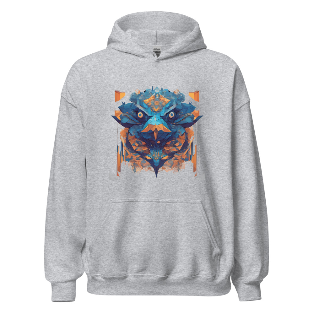 Sport Grey Hoodie with print art