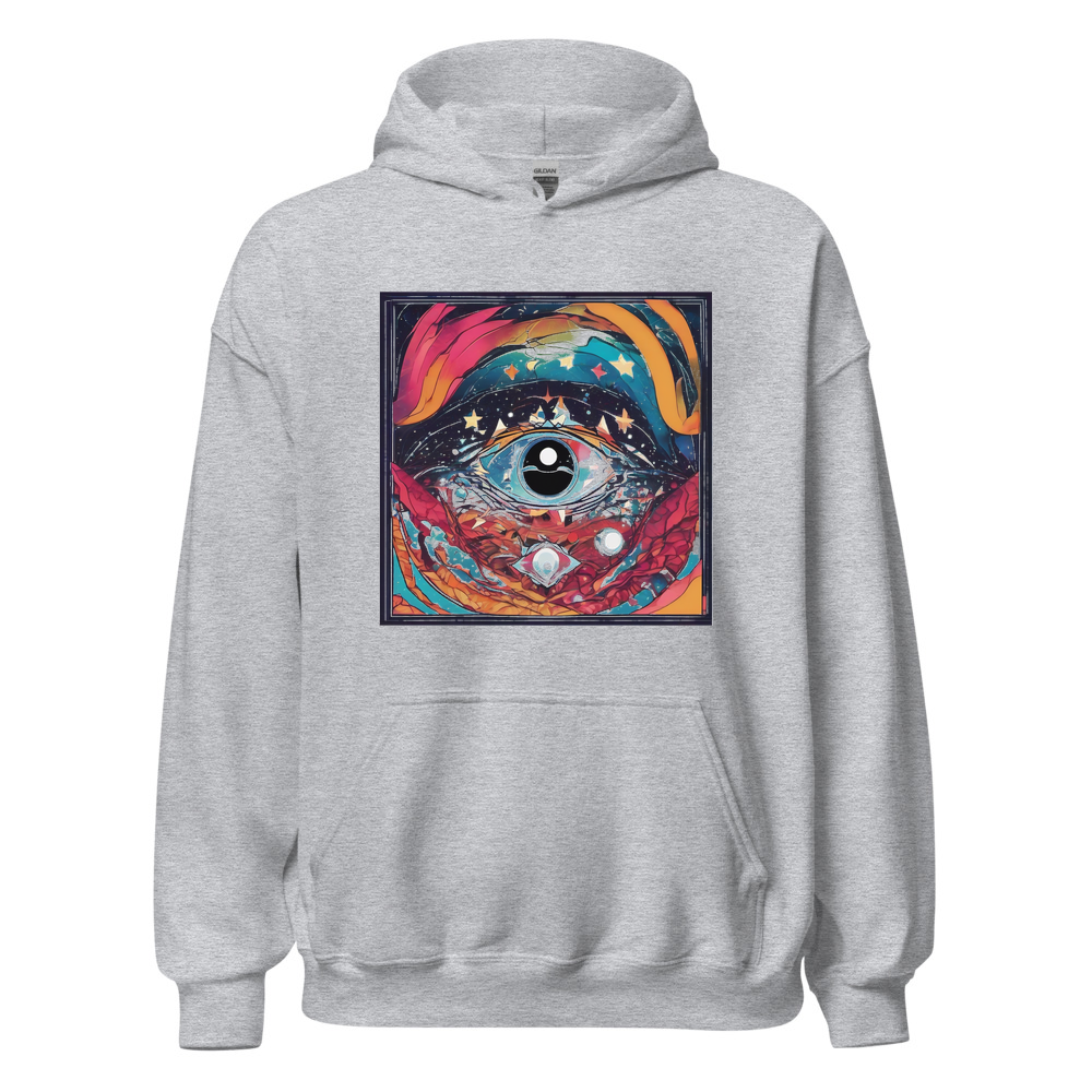 Sport Grey Hoodie with print art