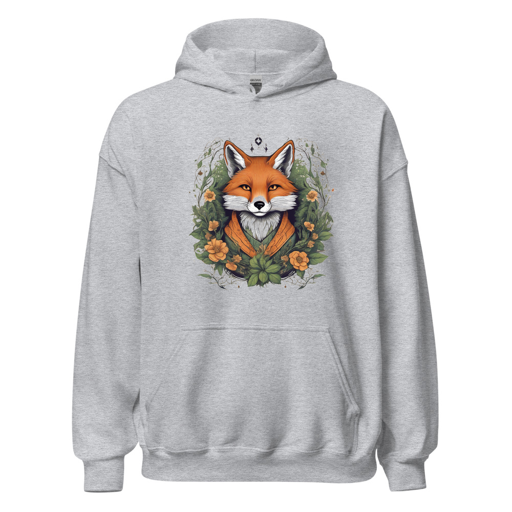 Sport Grey Hoodie with print art