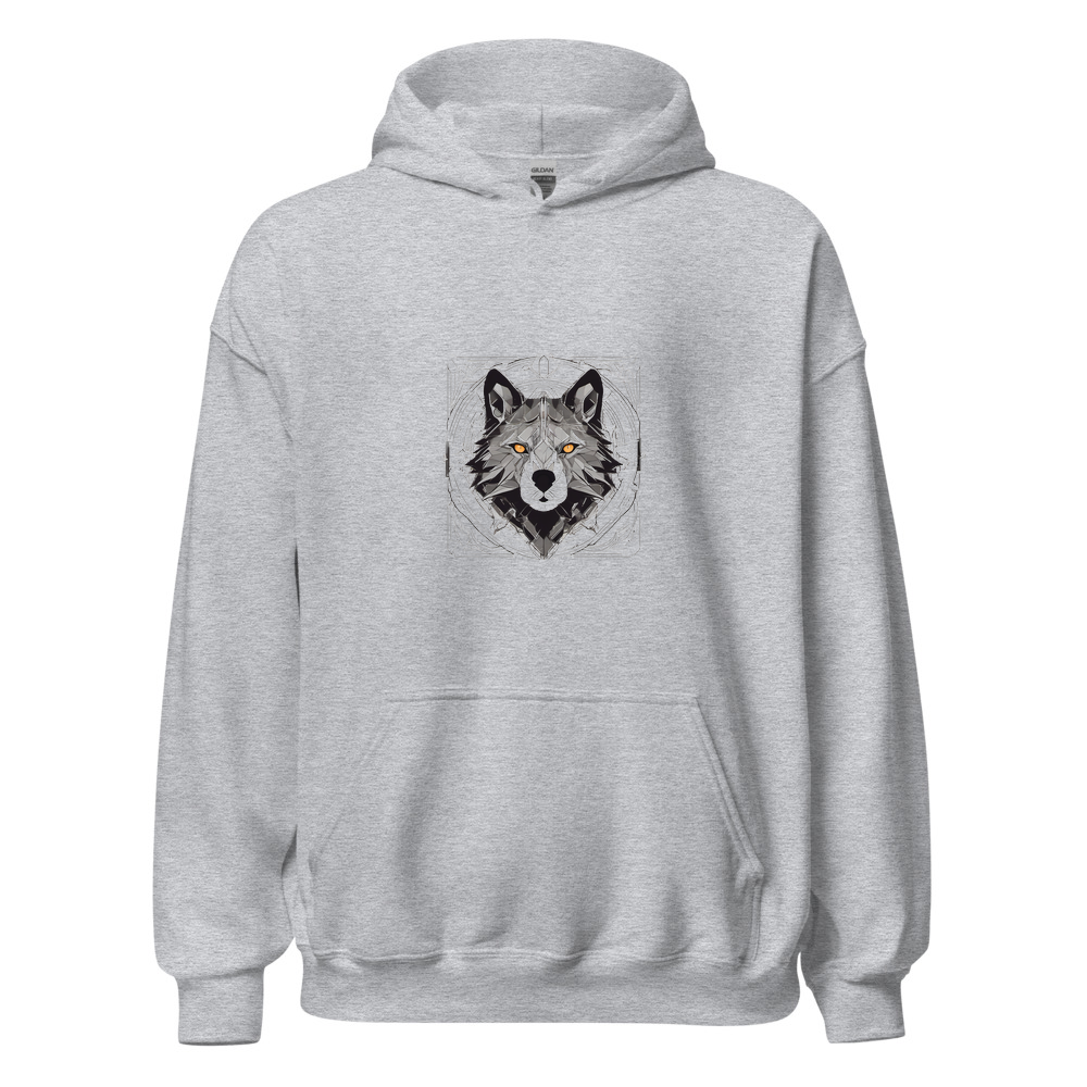 Sport Grey Hoodie with print art