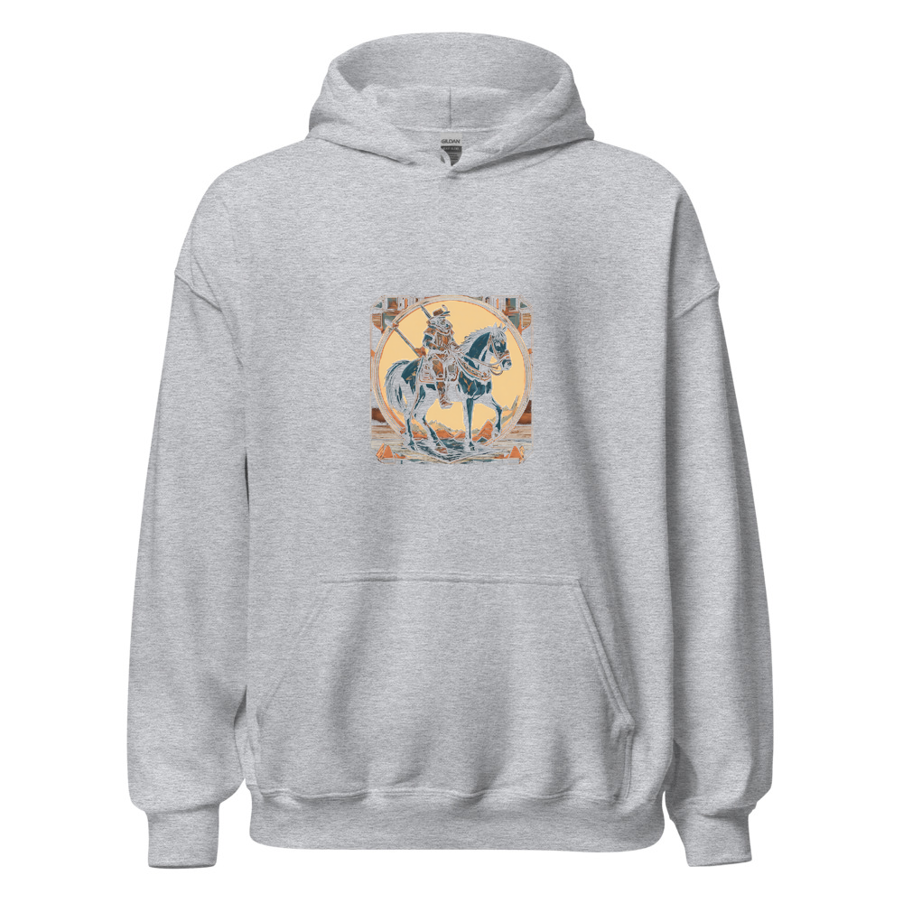 Sport Grey Hoodie with print art