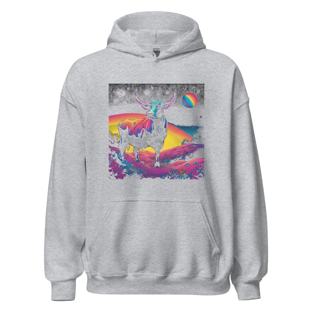 Sport Grey Hoodie with print art