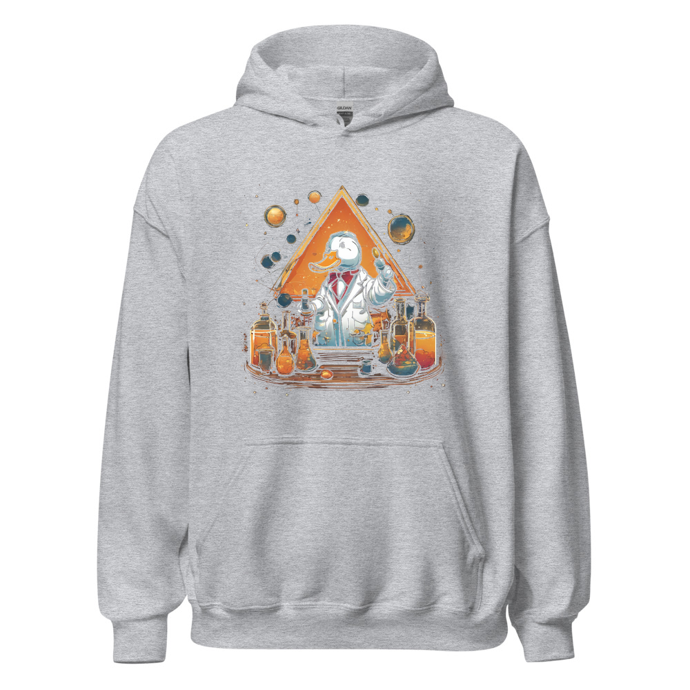 Sport Grey Hoodie with print art