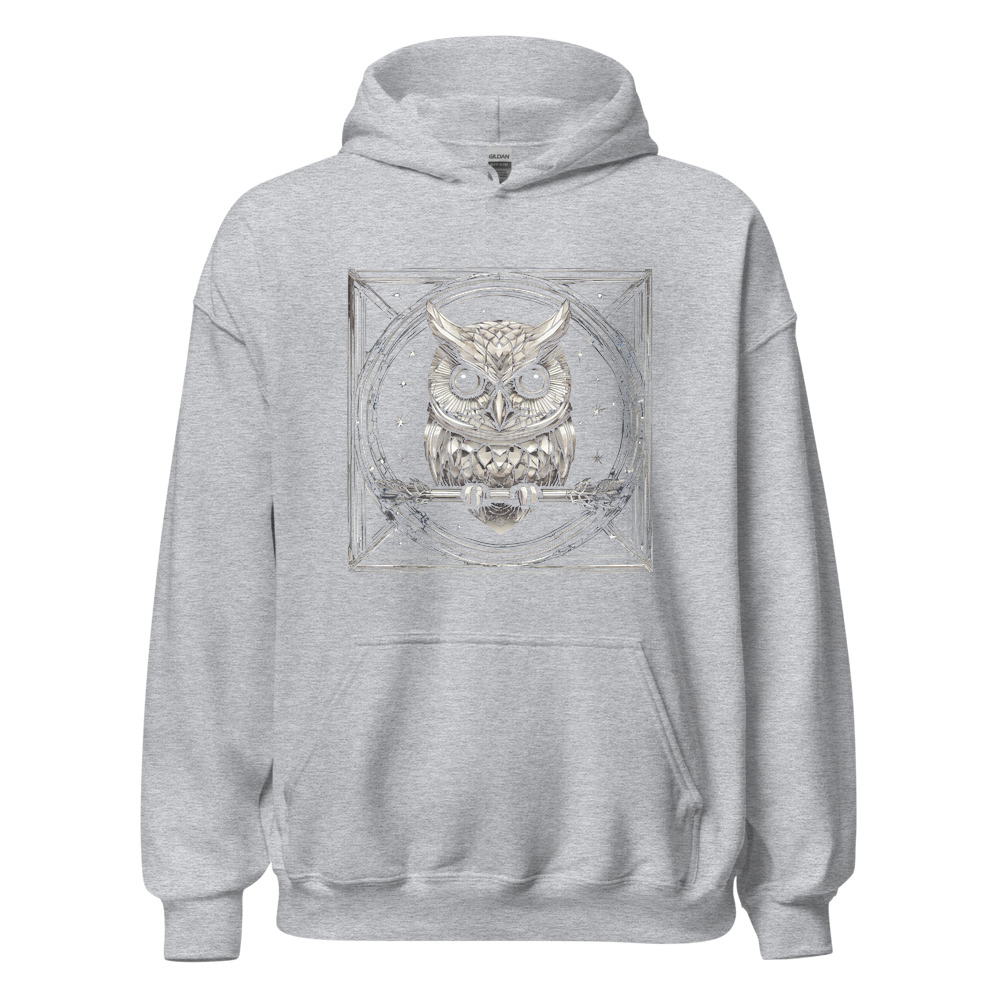 Sport Grey Hoodie with print art