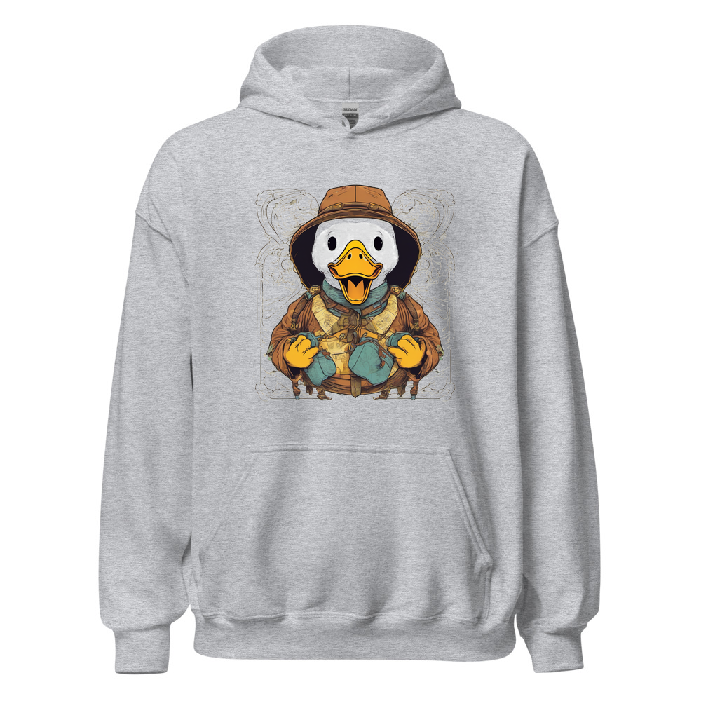 Sport Grey Hoodie with print art