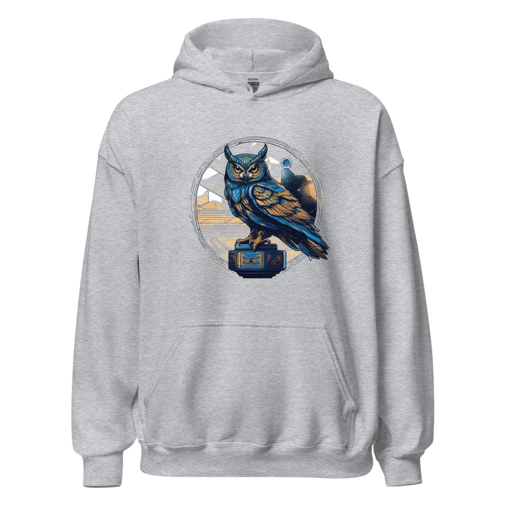 Sport Grey Hoodie with print art
