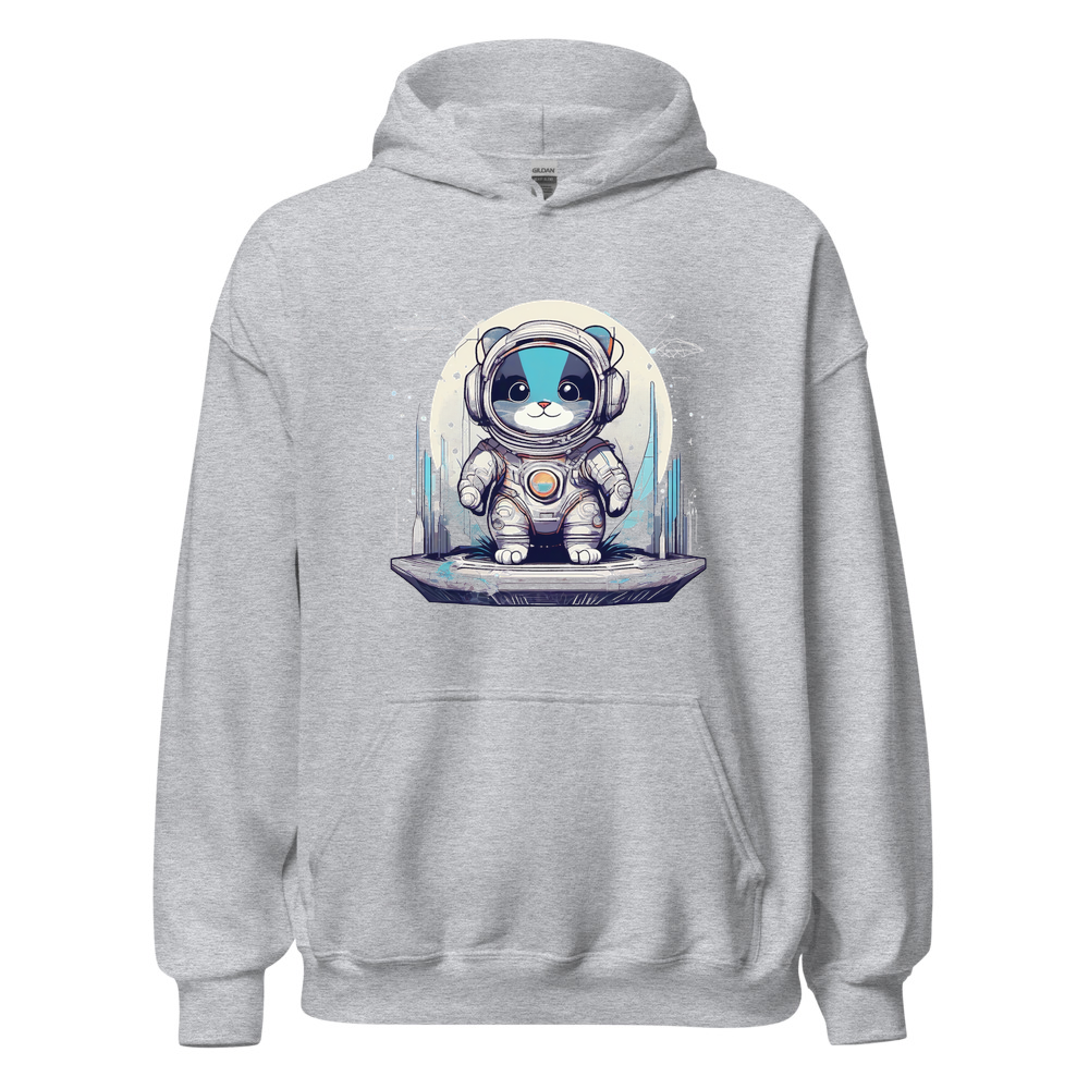 Sport Grey Hoodie with print art