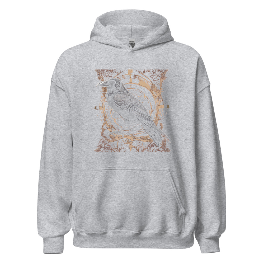 Sport Grey Hoodie with print art
