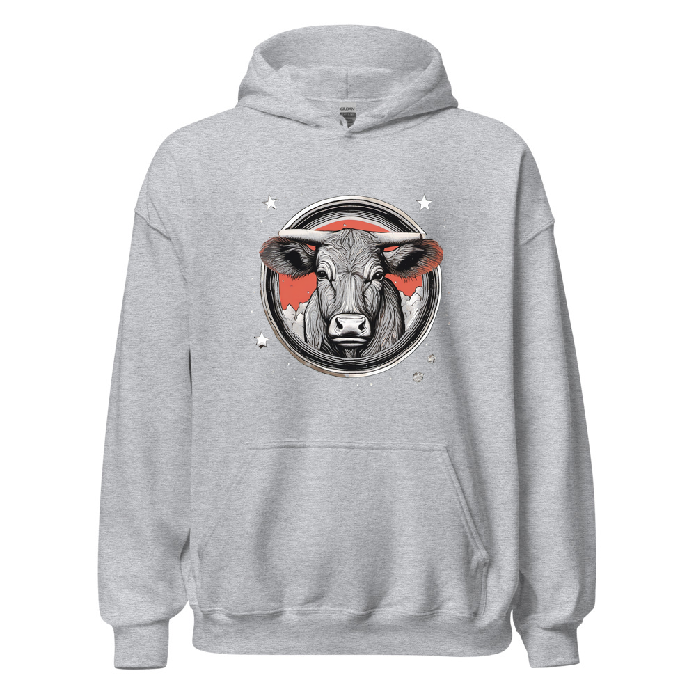 Sport Grey Hoodie with print art