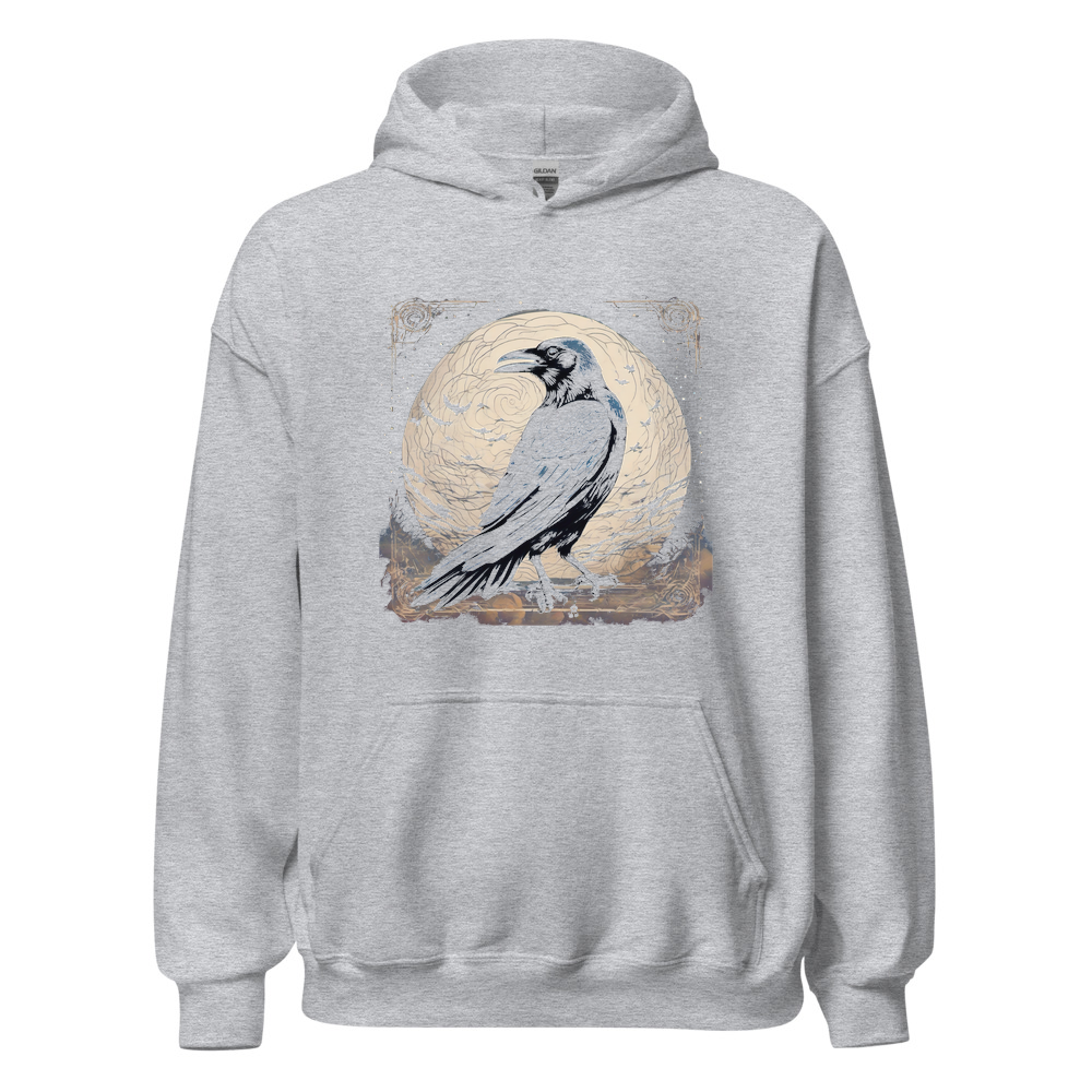 Sport Grey Hoodie with print art