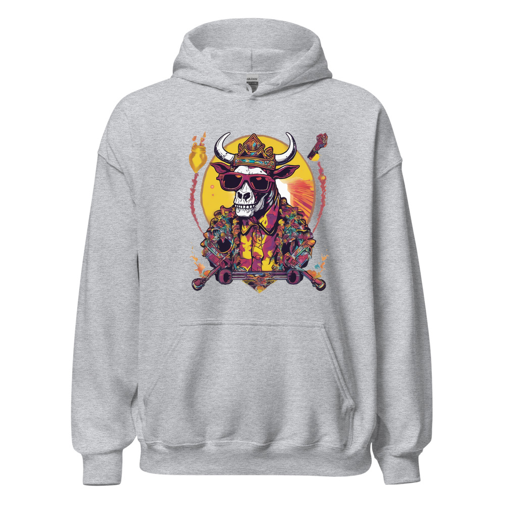 Sport Grey Hoodie with print art