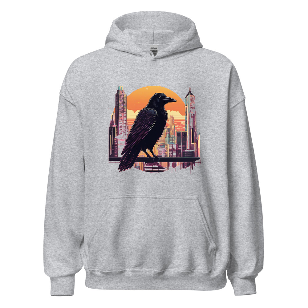 Sport Grey Hoodie with print art
