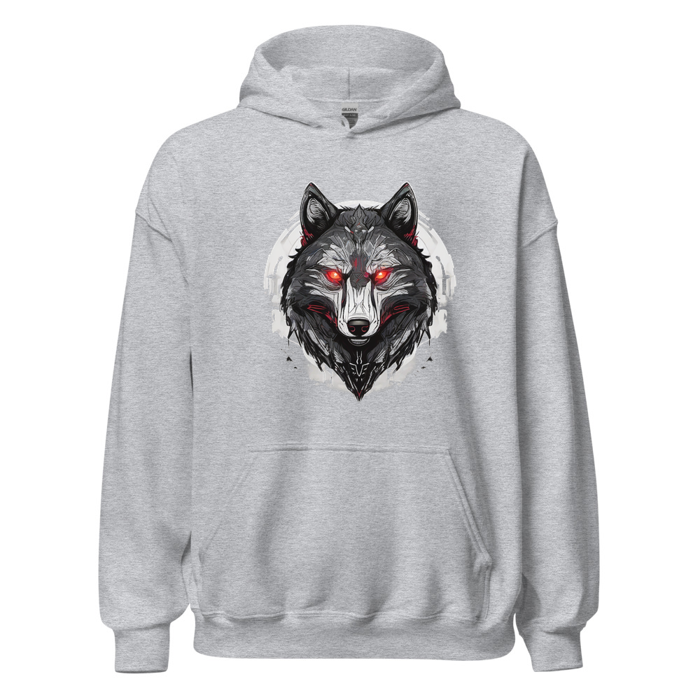 Sport Grey Hoodie with print art